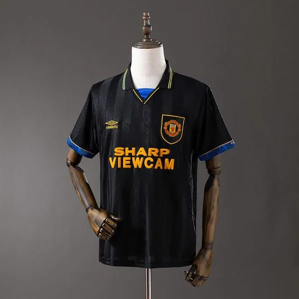 Camiseta de fútbol Manchester United 1993/94 VISITANTE MANGA CORTA VERSION FAN